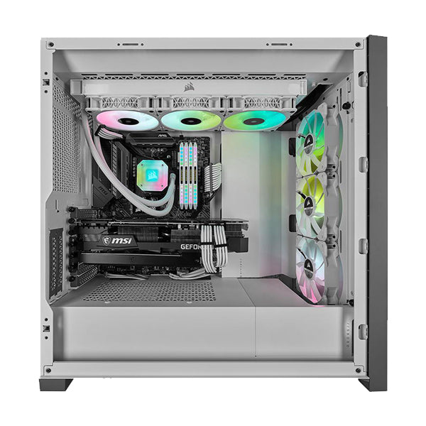 Corsair iCUE 5000X RGB Mid-Tower Smart Case - White