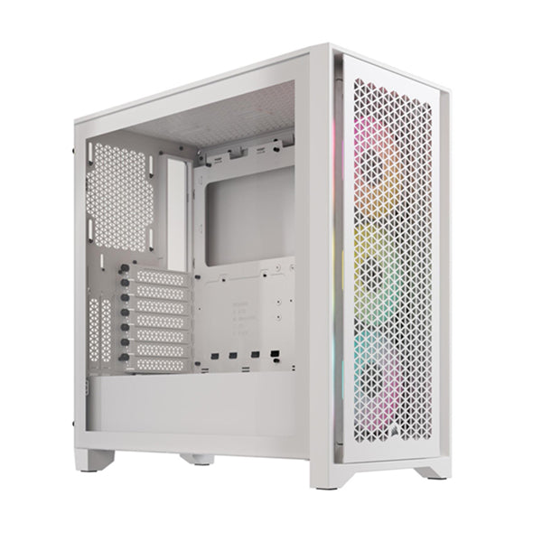 Corsair iCUE 4000D RGB Airflow ATX Mid Tower Case - White