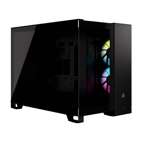 CORSAIR iCUE LINK 2500X RGB Micro ATX Dual Chamber PC Case - Black