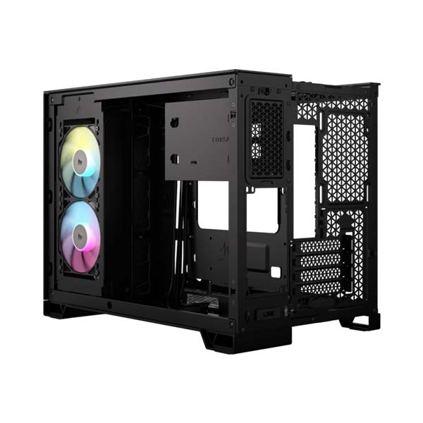 CORSAIR iCUE LINK 2500X RGB Micro ATX Dual Chamber PC Case - Black