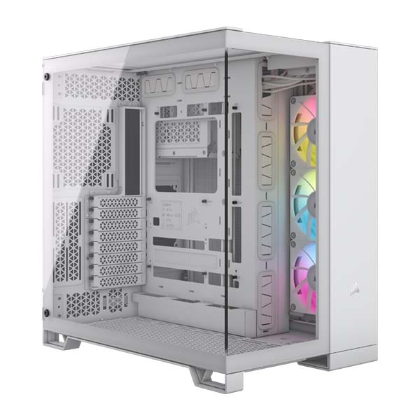 CORSAIR iCUE LINK 6500X RGB Mid-Tower ATX Dual Chamber PC Case - White