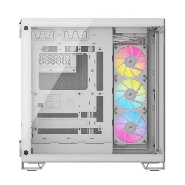 CORSAIR iCUE LINK 6500X RGB Mid-Tower ATX Dual Chamber PC Case - White