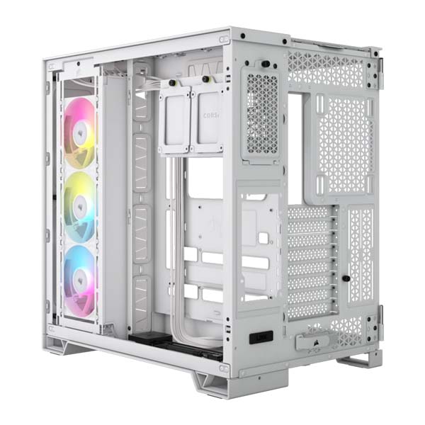 CORSAIR iCUE LINK 6500X RGB Mid-Tower ATX Dual Chamber PC Case - White