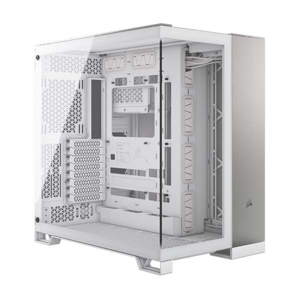 CORSAIR 6500X Mid Tower Case - White/Satin Gray Aluminum