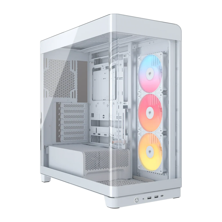 CORSAIR FRAME 4500X RS-R ARGB Panoramic Glass Mid Tower Case - White