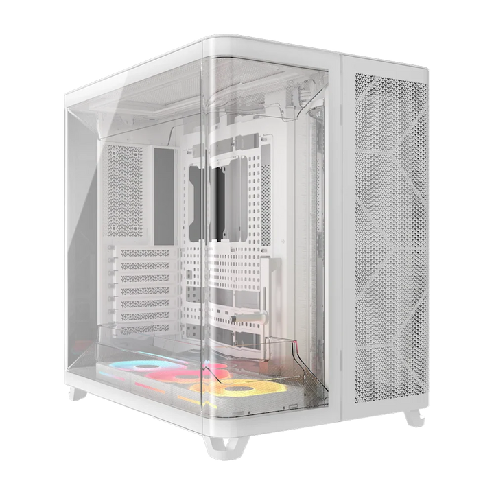 CORSAIR AIR 5400 LX-R LINK Tempered Glass Mid Tower ATX Case - White