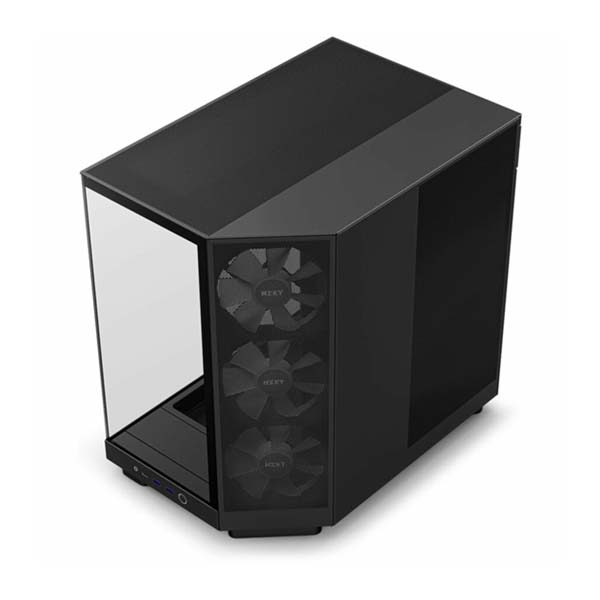 NZXT H6 Flow RGB Compact Dual-Chamber ATX Mid Tower Case - Black