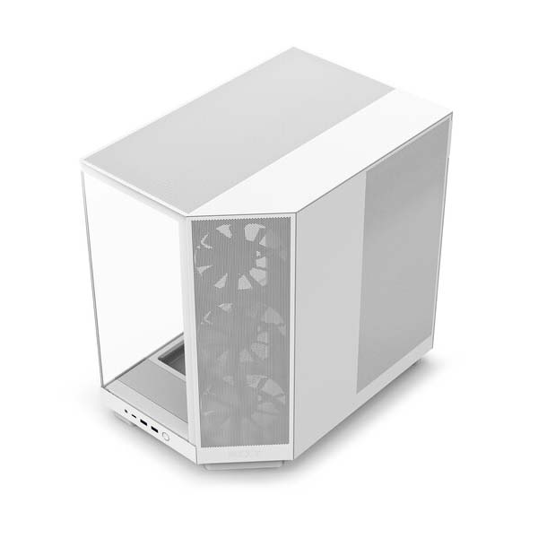 NZXT H6 Flow Compact Dual-Chamber ATX Mid Tower Case - White