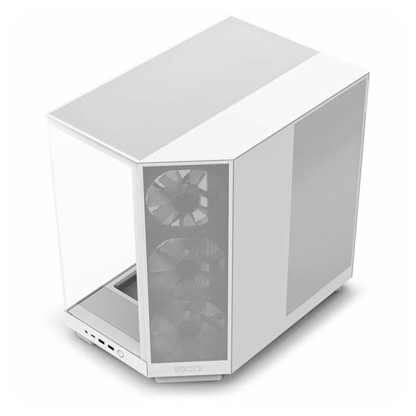 NZXT H6 Flow RGB Compact Dual-Chamber ATX Mid Tower Case - White