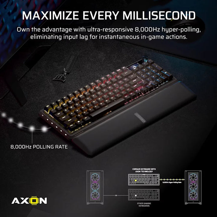 CORSAIR VANGUARD Pro 96 Hall Effect Wired Gaming Keyboard - Black