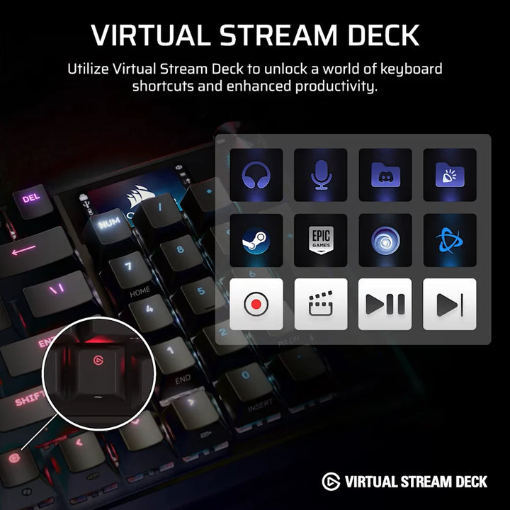 CORSAIR VANGUARD 96 Wirless Mechanical Gaming Keyboard - Black