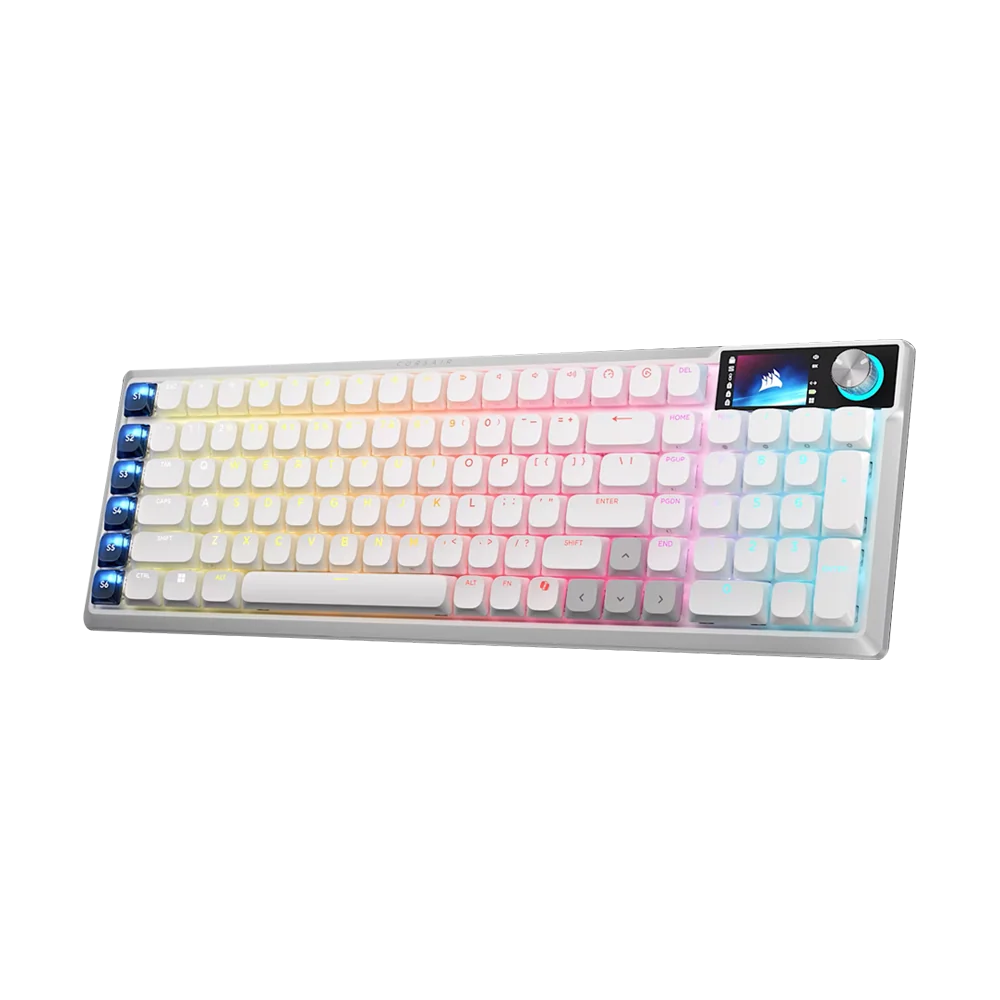 CORSAIR VANGUARD AIR 99 WIRELESS Optical Mechanical Gaming Keyboard - White