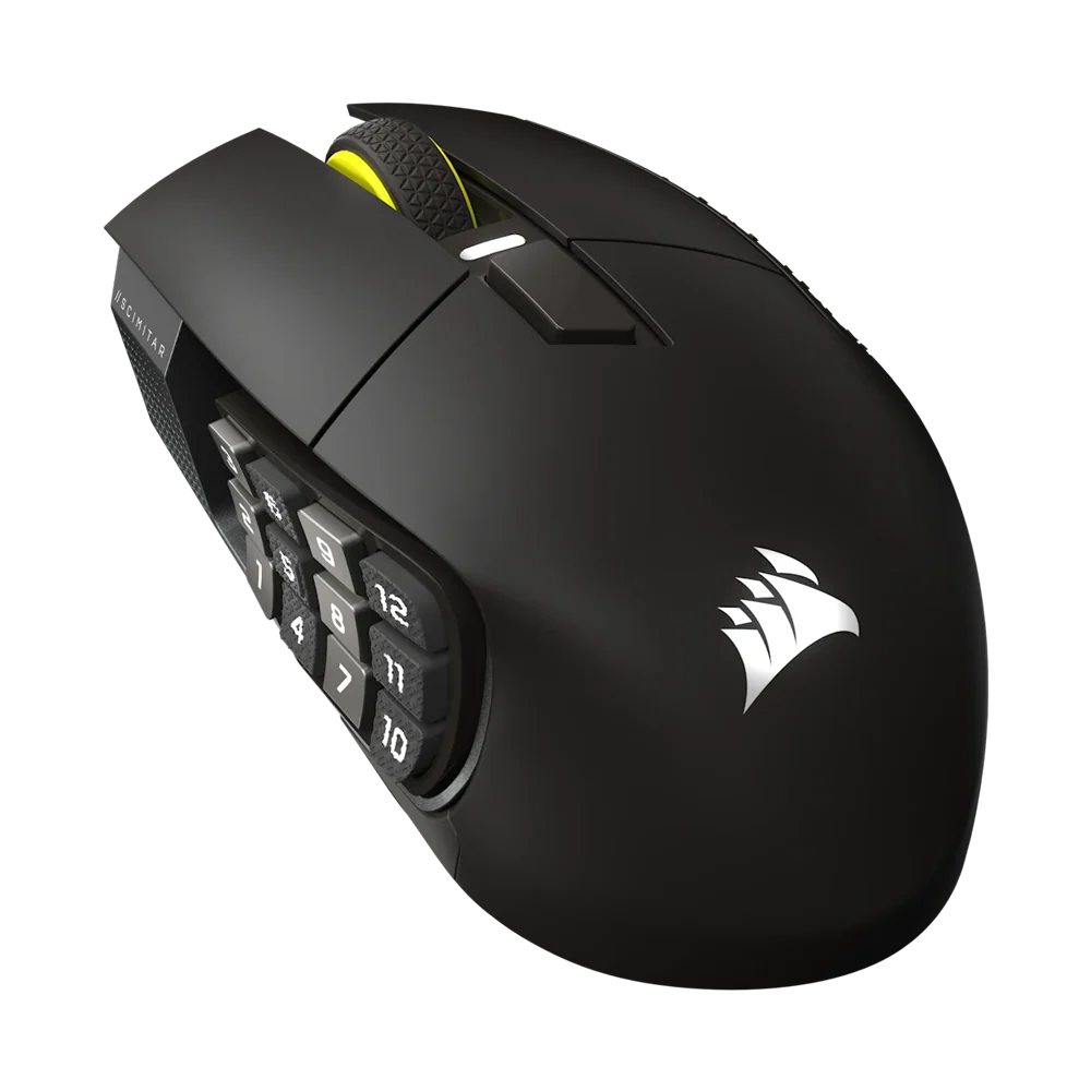 CORSAIR SCIMITAR ELITE Wireless SE MMO Gaming Mouse Gun Metal (AP) - Black