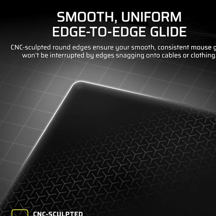CORSAIR MM Glass Large Precision Gaming Mouse Pad - Black