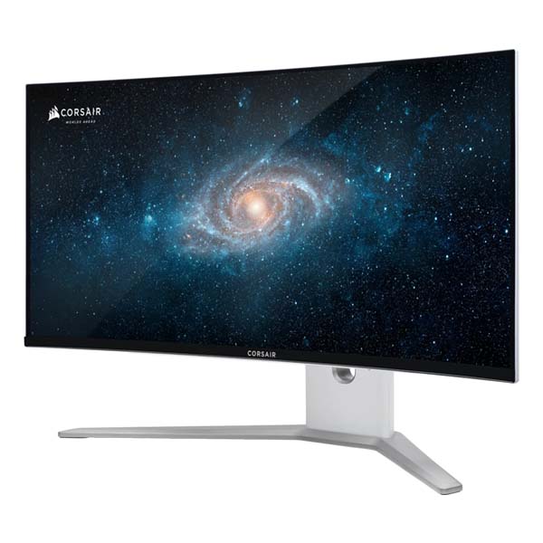 CORSAIR XENEON 34WQHD240-C - 34 Inch WQHD 240Hz 0.03ms HDMI 2.1 QD-OLED Curved Gaming Monitor - White