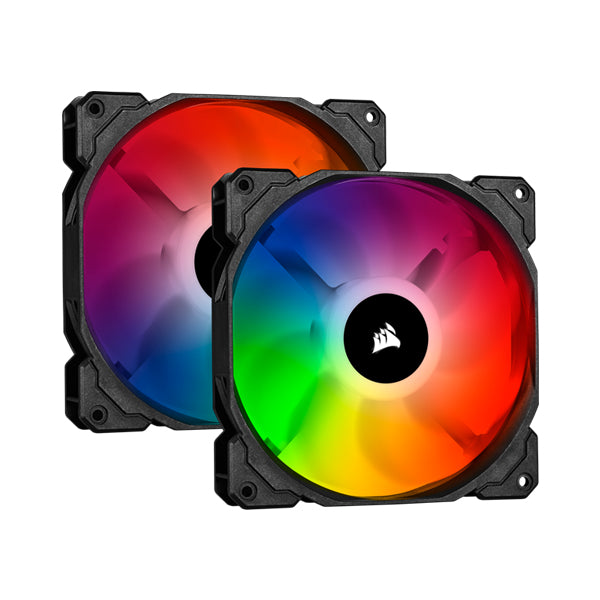 Corsair iCUE SP140 RGB 140mm Dual Fan Kit with Lighting Node CORE