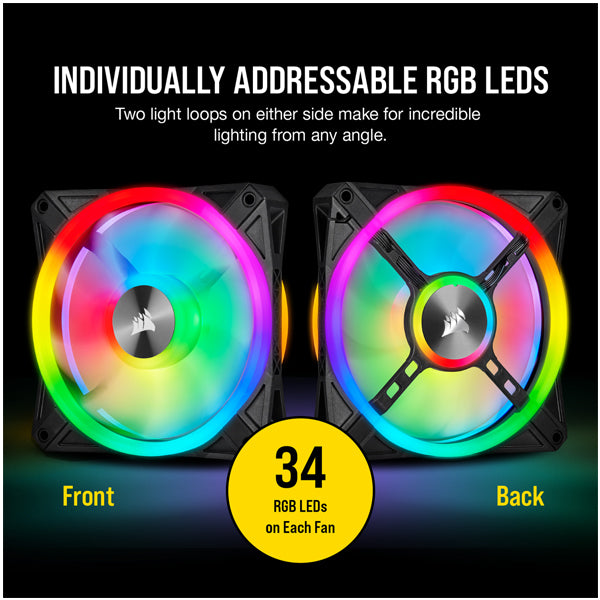 Corsair iCUE QL120 RGB 120mm PWM Single Fan