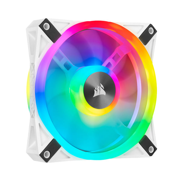 Corsair iCUE QL120 RGB 120mm PWM White Fan - Single Pack