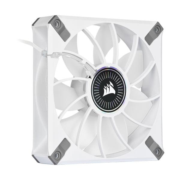 Corsair iCUE ML120 RGB ELITE Premium 120mm PWM Magnetic Levitation Fan - White Single Pack