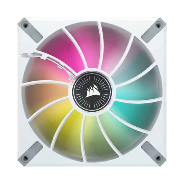 Corsair iCUE ML140 RGB ELITE Premium 140mm PWM Magnetic Levitation Fan - White Single Pack