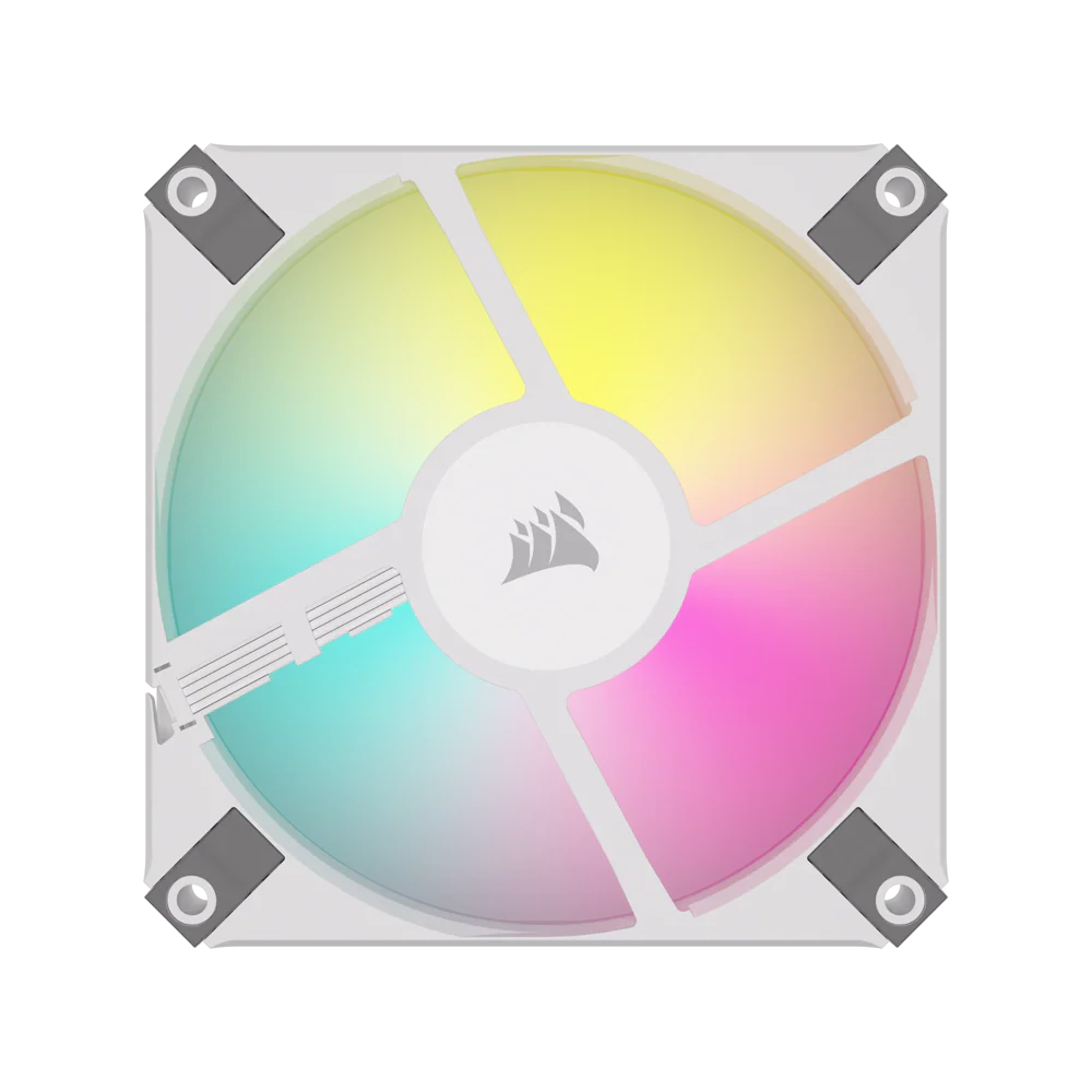 CORSAIR iCUE AF120 RGB SLIM 120mm PWM Single Pack - White