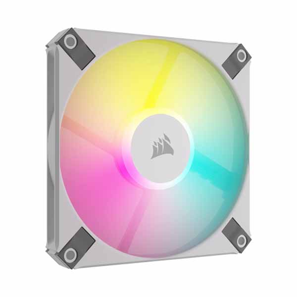 Corsair iCUE AF120 RGB SLIM 120mm PWM Twin Fan Pack - White