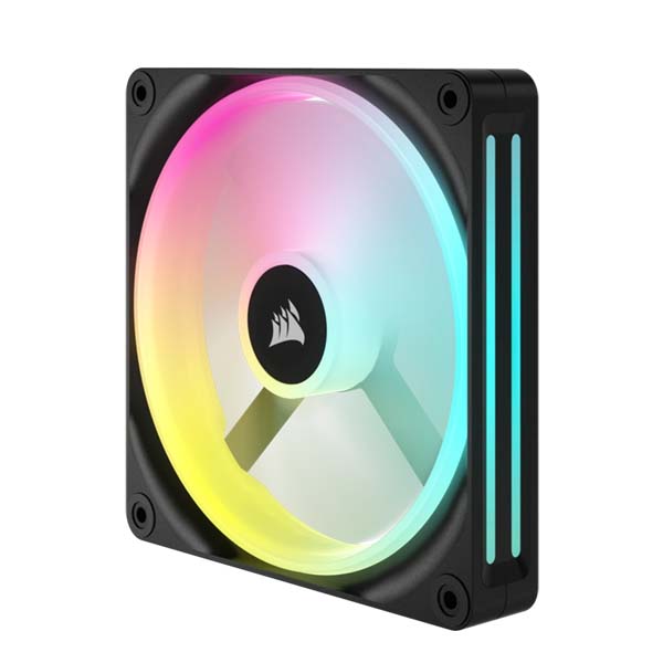 CORSAIR iCUE LINK QX140 RGB - 2 x 140mm PWM PC Fans Starter Kit with Hub - Black