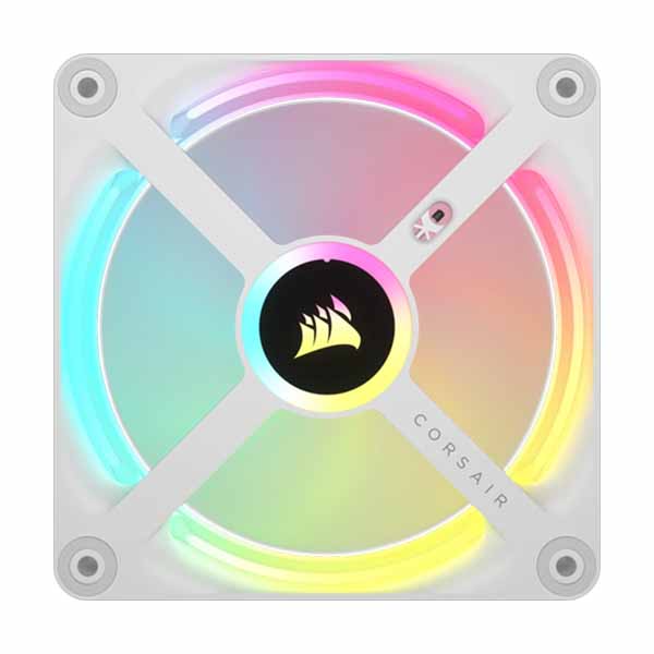 Corsair iCUE LINK QX120 RGB 120mm PWM PC Fan Expansion Kit - White