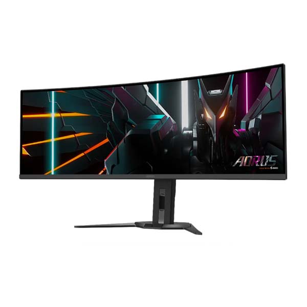 GIGABYTE AORUS CO49DQ - 49 Inch DUAL QHD 144Hz 0.03ms HDMI 2.1 Edge QD-OLED Curved Gaming Monitor - Black