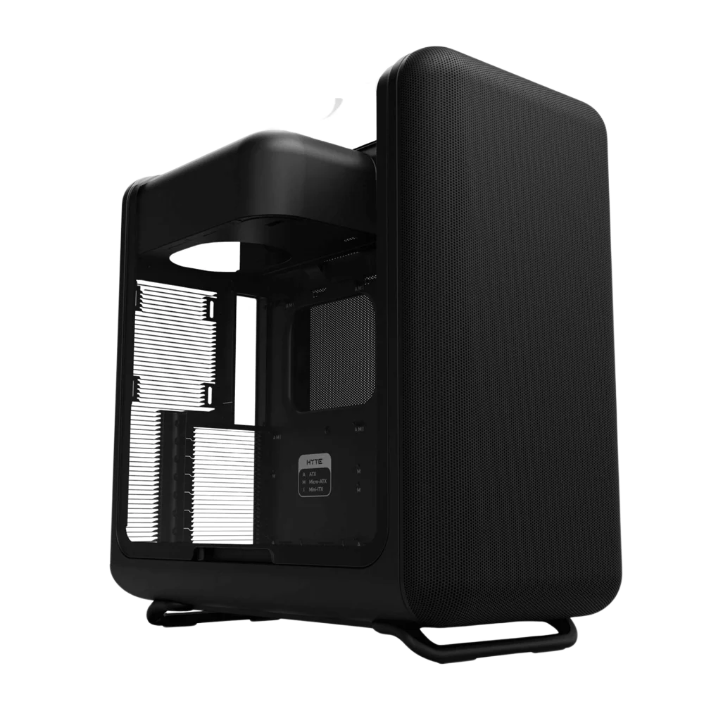 HYTE X50 ATX Case with Tempered Glass Side Panel Pitch Black