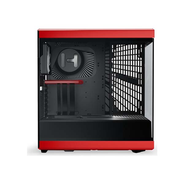 HYTE Y40 - ATX Mid Tower Case with Pre-installed 2x120mm Fans - Black/Red