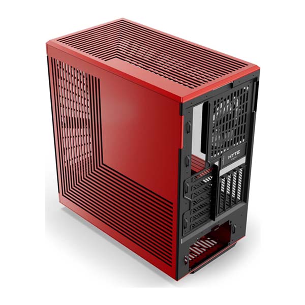 HYTE Y40 - ATX Mid Tower Case with Pre-installed 2x120mm Fans - Black/Red