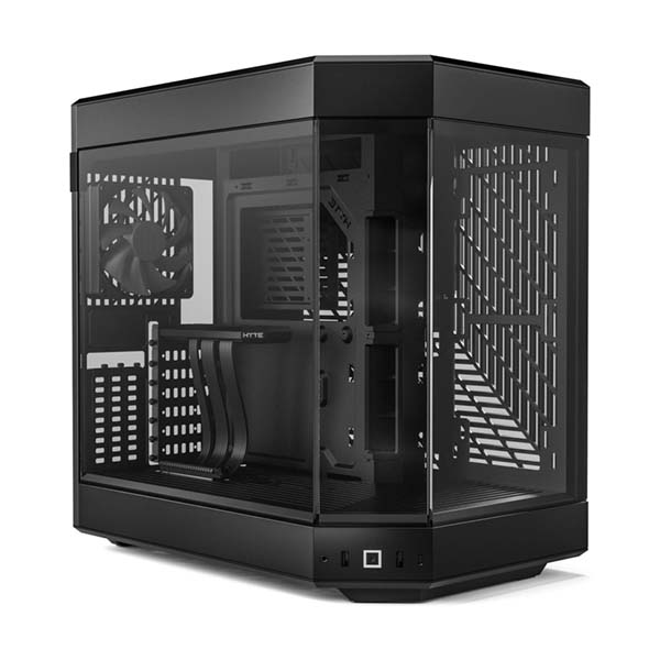 HYTE Y60 ATX Mid-Tower Case with Pre-installed 3x120mm Fans - Black