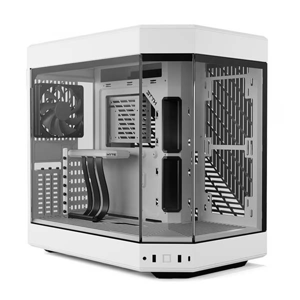 HYTE Y60 ATX Mid-Tower Case with Pre-installed 3x120mm Fans - White