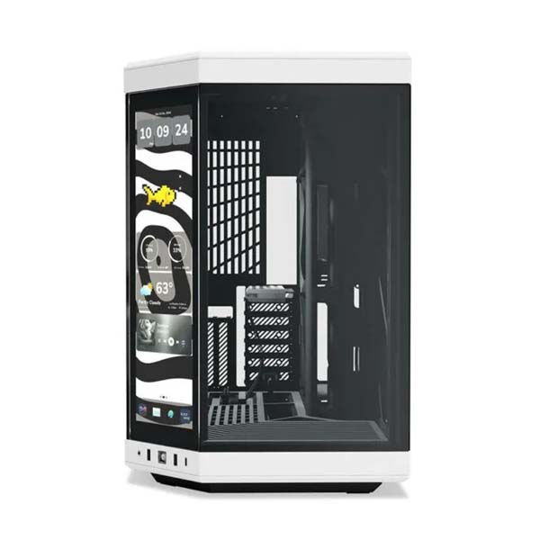 HYTE Y70 TOUCH INFINITE - 14.5 Inch Integrated IPS Touchscreen ATX Mid-Tower Case - Panda