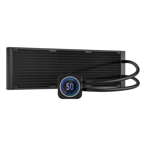 CORSAIR iCUE H170i ELITE LCD XT Display RGB - 420mm AIO CPU Liquid Cooler - Black