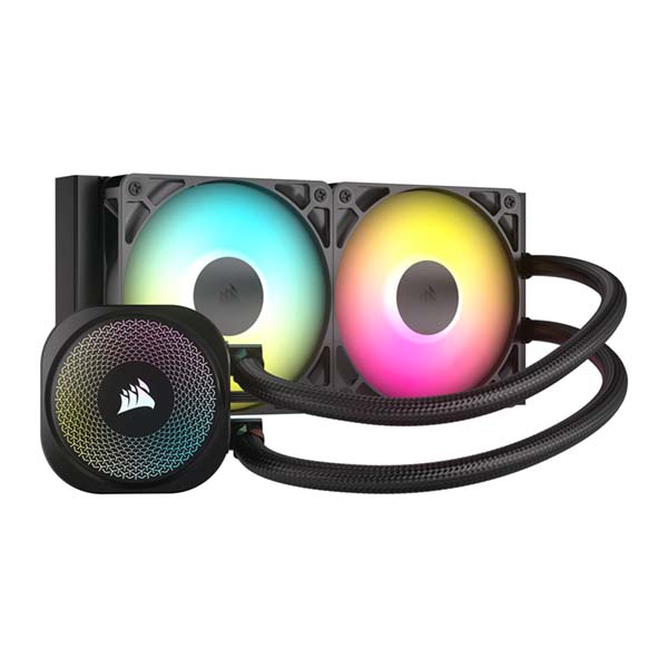 CORSAIR NAUTILUS 240 RS - 2x120mm ARGB CPU Liquid Cooler - Black