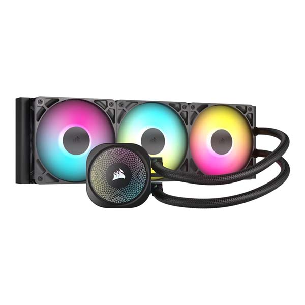 CORSAIR NAUTILUS 360 RS - 3x120mm ARGB CPU Liquid Cooler - Black