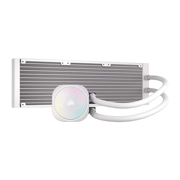 CORSAIR NAUTILUS 360 RS - 3x120mm ARGB CPU Liquid Cooler - White