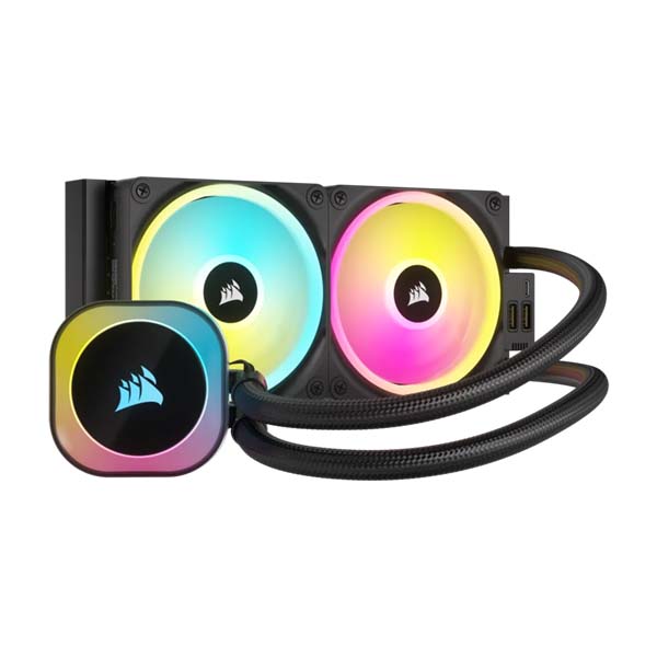 Corsair iCUE LINK H100i RGB 240mm AIO Liquid CPU Cooler - Black