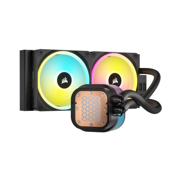 Corsair iCUE LINK H100i RGB 240mm AIO Liquid CPU Cooler - Black