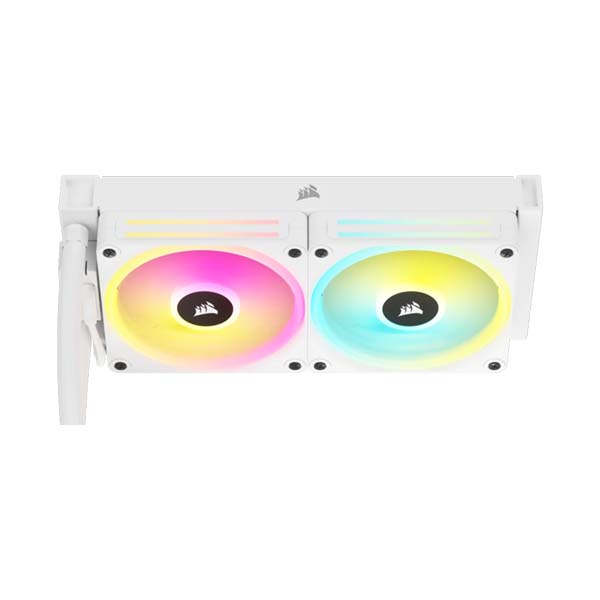 CORSAIR iCUE LINK H100i RGB - 240mm AIO CPU Liquid Cooler - White