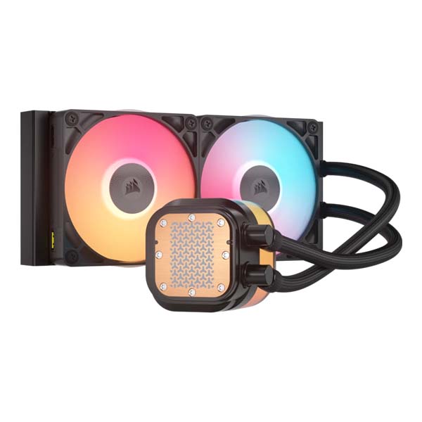 CORSAIR iCUE LINK TITAN 240mm - 2x RX120 LCD Liquid CPU Cooler - Black