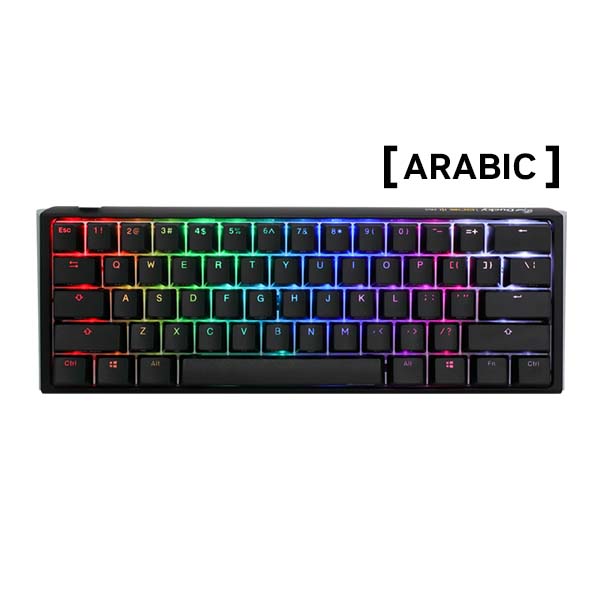 DUCKY ONE 2 PRO MINI - Blue Switch RGB Hot-Swap Wired Mechanical Keyboard - Classic Black - AR Layout