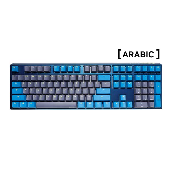 DUCKY ONE 3 DAYBREAK - Blue Switch RGB Hot-Swap Wired Mechanical Keyboard - Mist Grey - AR Layout