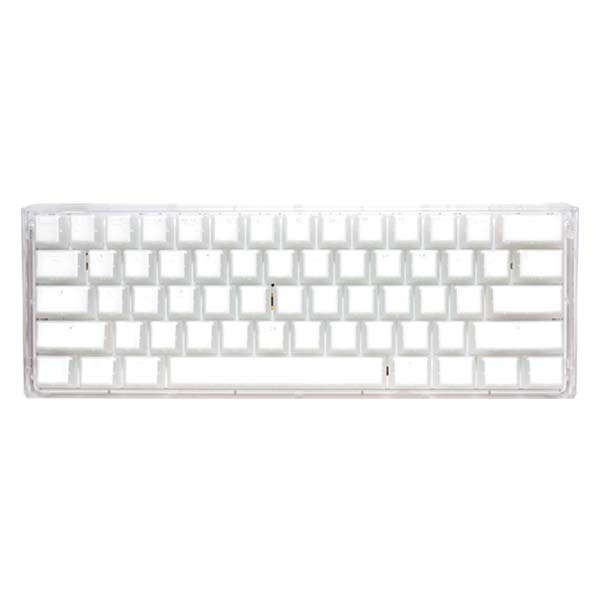 DUCKY ONE 3 MINI - Blue Switch RGB Hot-Swap Wired Mechanical Keyboard - Aura White - AR Layout