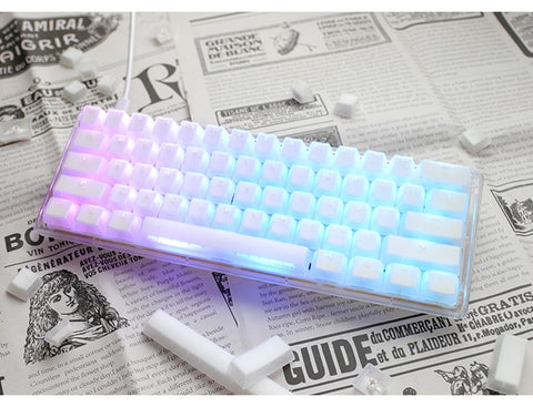 Ducky One 3 Mini - Blue Switch RGB Hot-Swap Mechanical Keyboard - Aura White