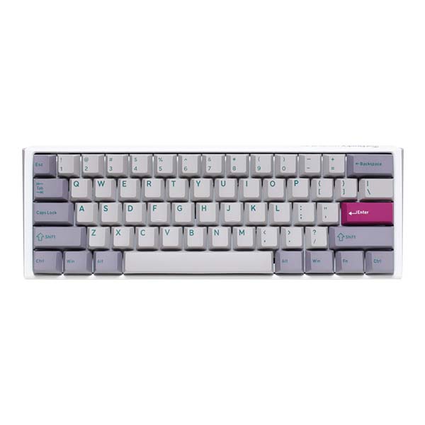 Ducky One 3 Mini - Blue Switch Hot-Swap Mechanical Keyboard - Mist Grey