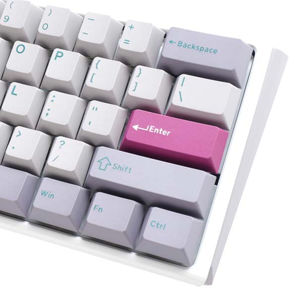 Ducky One 3 Mini - Blue Switch Hot-Swap Mechanical Keyboard - Mist Grey