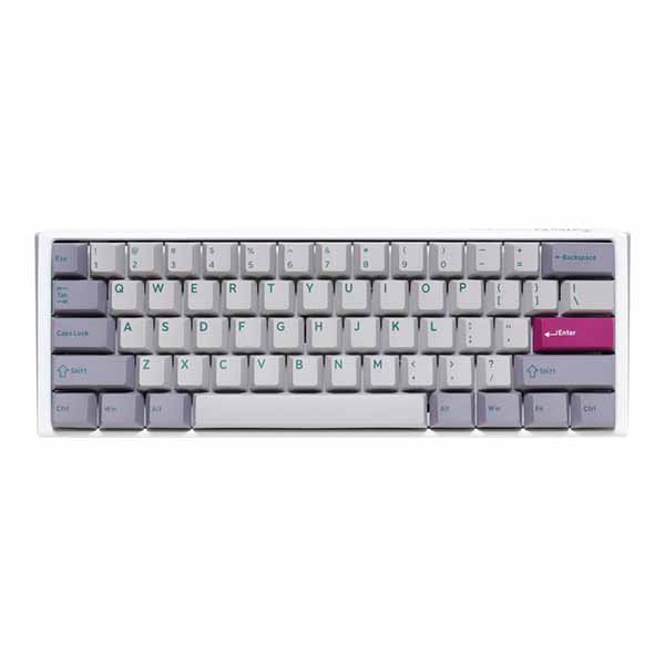 Ducky One 3 Mini - Silent Red Switch Hot-Swap Mechanical Keyboard - Mist Grey